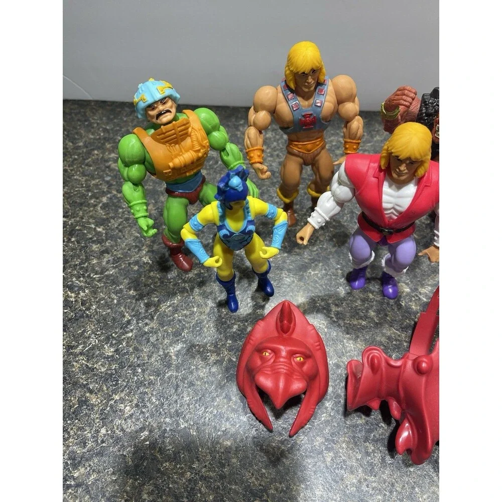 vintage he-man masters of the universe motu lot 7 Figures